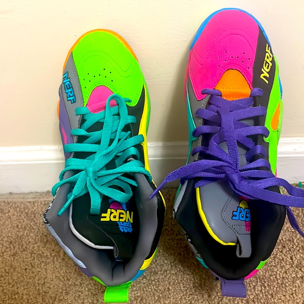 Nerf multi-color sneakers